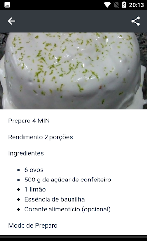 Receitas de Glacê Screenshot 1