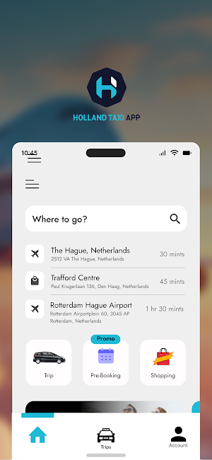 Holland Taxi App Screenshot 3
