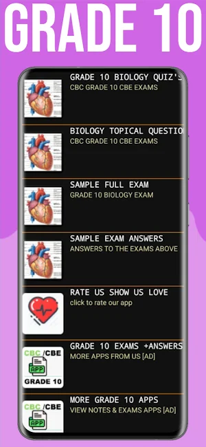 Biology Grade 10 CBC Exams CBE Screenshot 0