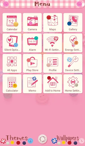 Colorful Buttons Theme Screenshot 1