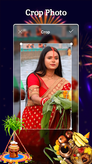 Chatth Pooja Photo Video Maker Screenshot 2