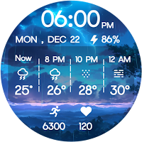 Hourly Weather Digital Watch