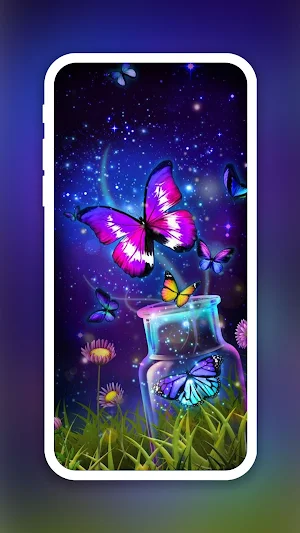 Colorful Butterfly Wallpaper Screenshot 3