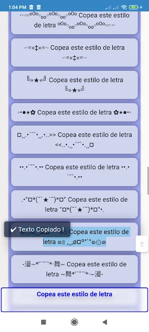 Letras Chidas Para Copiar Screenshot 2
