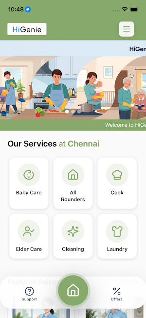 HiGenie - Domestic Help App Screenshot 2