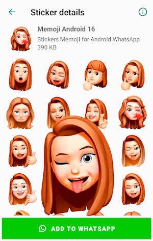 Stickers Memoji for Android WhatsApp WAStickerApp Screenshot 2