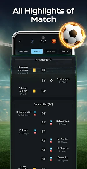 Live Football & Sports Score Screenshot 1