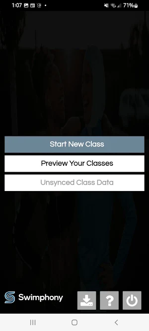 Swimphony Classes Screenshot 1