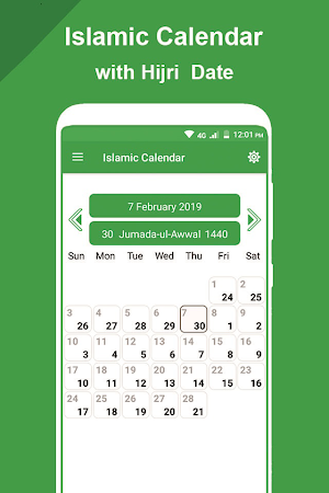 Islamic Calendar - Hijri Dates & Events Screenshot 0