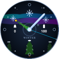 Winter Analog Watch Face