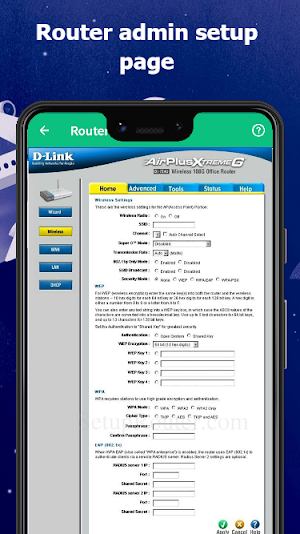 WiFi Router Password - Router Setup Page Password Screenshot 2