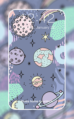 Cute Space Wallpaper Screenshot 0