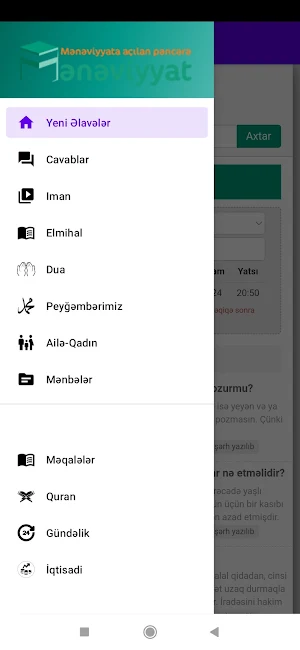 Meneviyyat.az Screenshot 0