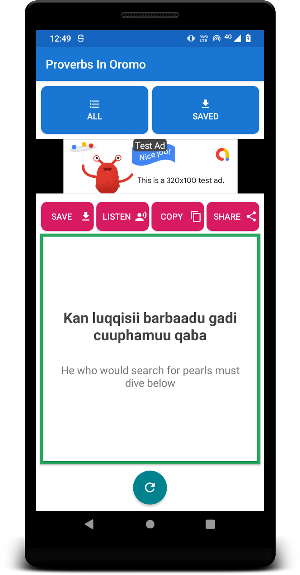 Proverbs In Oromo Screenshot 0
