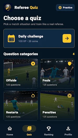 Referee Quiz: Football Rules Screenshot 3