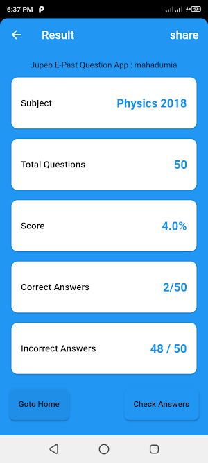 Jupeb E-Past Question offline Screenshot 3
