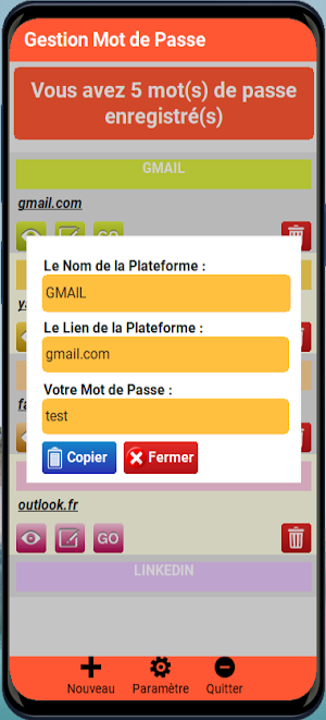 Renforcer mot de passe Screenshot 3