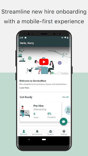 ServiceNow Onboarding Screenshot 0