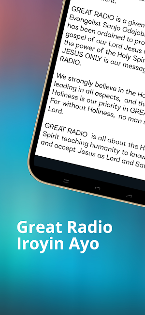 Great Radio | Iroyin Ayo Screenshot 2