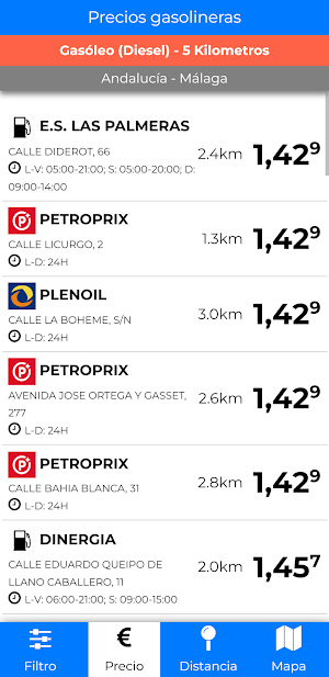 Precio de Gasolina Screenshot 3