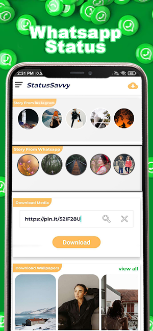 StatusSavvy-DL Social Status Screenshot 0