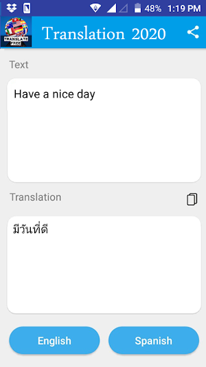 Thai - English Translator 2021 Screenshot 1