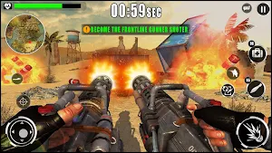 Army War Shoot Fire :Gunship Gunner Guns Simulator Screenshot 3