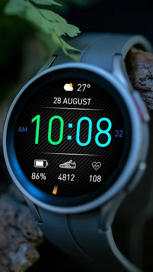 DIGI CARBON URX14 Watch face Screenshot 3