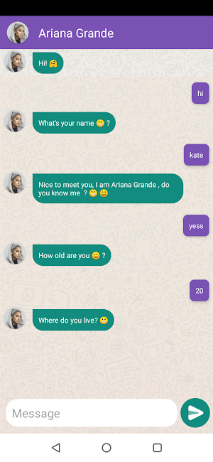 Ariana Grande Fake Video Call - Ariana Call & Chat Screenshot 3