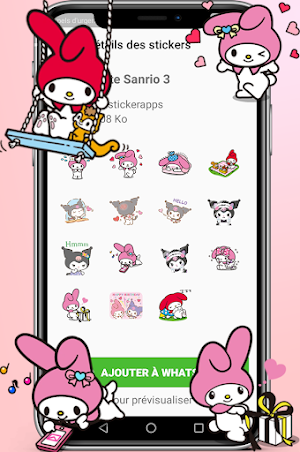 Cute Sanrio  Stickers Screenshot 2