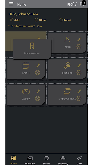 FEOnet Mobile Screenshot 0