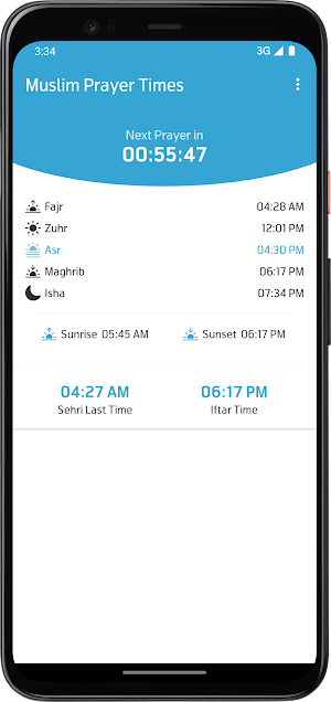Muslim Prayer Times Screenshot 1