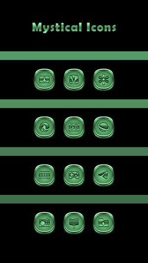 Mystical Green Icons Screenshot 2