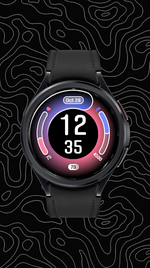 Modern Edge Watch Face Screenshot 2