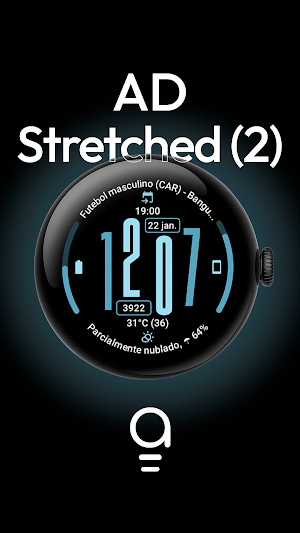 AD Stretched (2) - Watch Face Screenshot 0