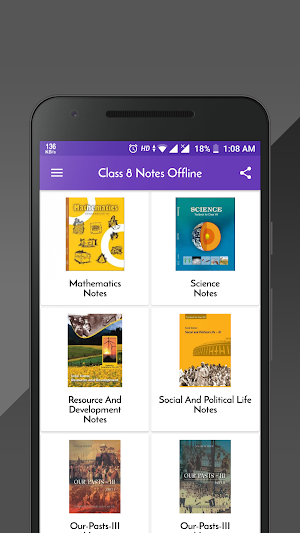 Class 8 Notes Offline Screenshot 0