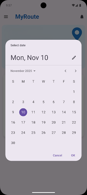 MyRoute Screenshot 1