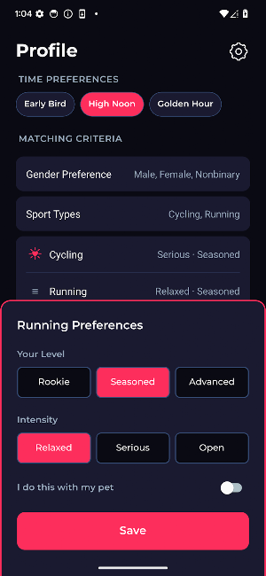 Möta: Find Fitness Friends Screenshot 3