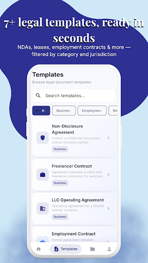 LegalForge: AI Legal Docs Screenshot 1