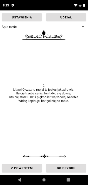 Książka Pan Tadeusz Screenshot 1