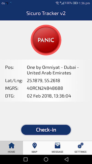 Sicuro Tracker v2 Screenshot 1