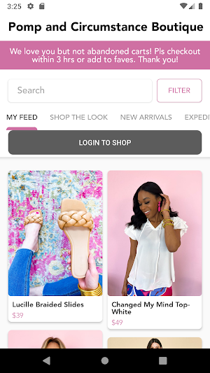 Pomp and Circumstance Boutique screenshot 2