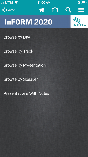 APHL Conferences Screenshot 0