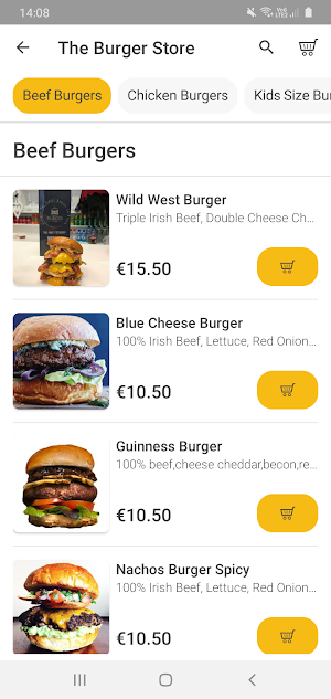 Burger Store Screenshot 1