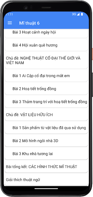 Mĩ thuật Lớp6 Screenshot 3