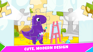 Bini Dino Puzzles for Kids! Screenshot 2