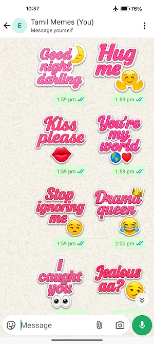 Love U Da Stickers – Couple Screenshot 1