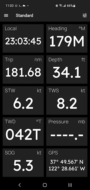 NMEA Dashboard Screenshot 0