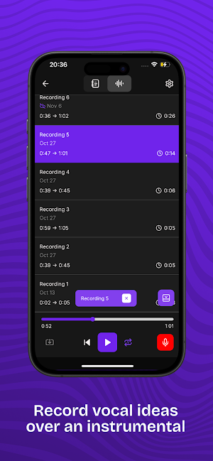 Lycsir - The Songwriter's App Screenshot 2
