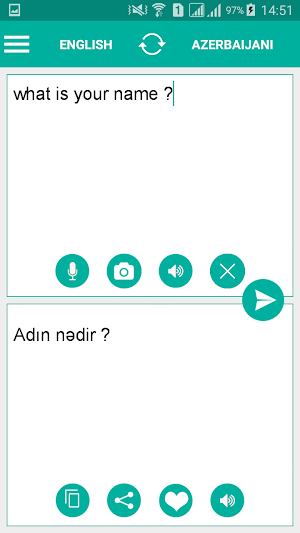 Azerbaijani English Translator Screenshot 1
